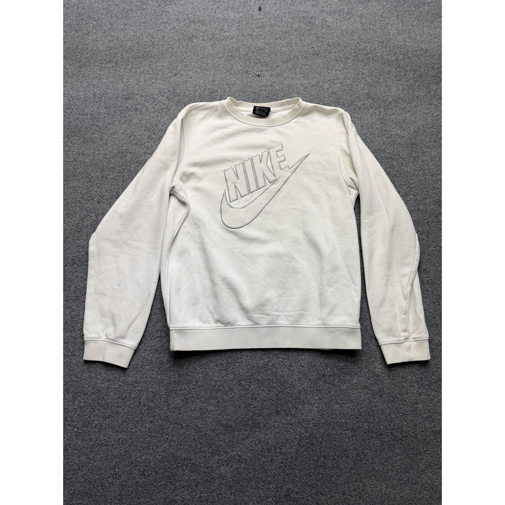 Nike Crewneck Modern Size Mens‎ Small White